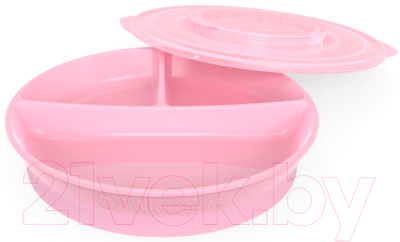 Тарелка для кормления Twistshake Divided Plate / 78169 (розовый)