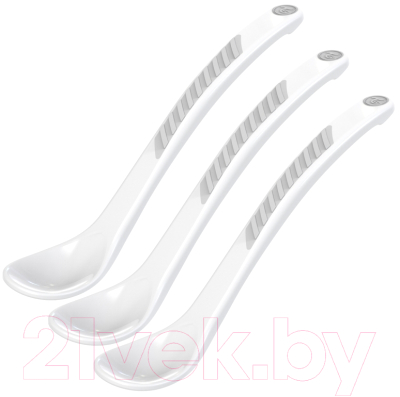 Набор столовых приборов для кормления Twistshake Feeding Spoon / 78187 (3шт, белый)