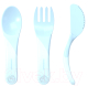 Набор столовых приборов для кормления Twistshake Learn Cutlery 78200 (синий) - 