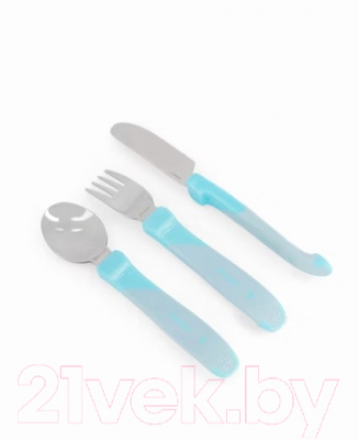 Набор столовых приборов Twistshake Learn Cutlery Stainless Steel 78210 (синий)