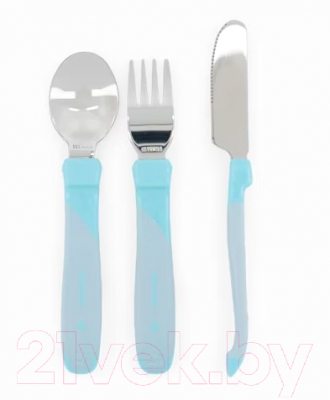 Набор столовых приборов Twistshake Learn Cutlery Stainless Steel 78210 (синий)