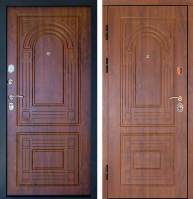 Входная дверь Дверной Континент Флоренция золотой дуб (86x205, левая)