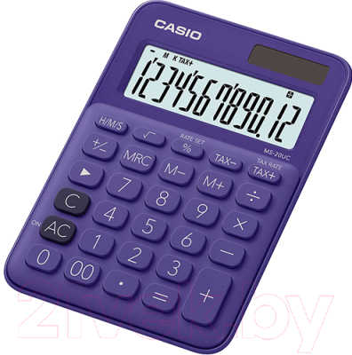 Калькулятор Casio MS-20UC-PL-S-ES (фиолетовый)
