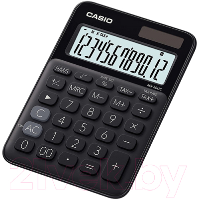 Калькулятор Casio MS-20UC-BK-S-ES (черный)