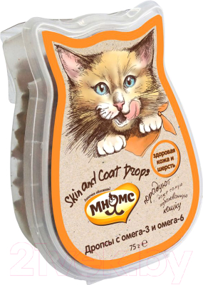 Лакомство для кошек Мнямс Skin&Coat Drops / 702020