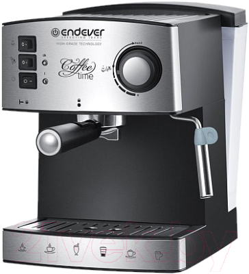 Кофеварка эспрессо Endever Costa-1060 (черный/стальной)