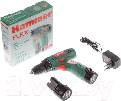 Аккумуляторная дрель-шуруповерт Hammer Flex ACD12/2LE