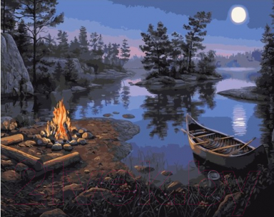 Картина по номерам Picasso Ночь на озере (PC4050584)