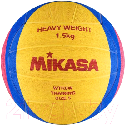 Мяч для водного поло Mikasa WTR6W (желтый/синий/розовый)