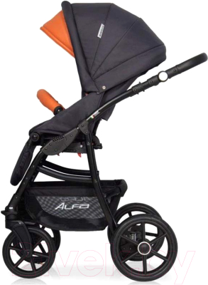 Детская универсальная коляска Riko Alfa Ecco 3 в 1 (06/Orange)