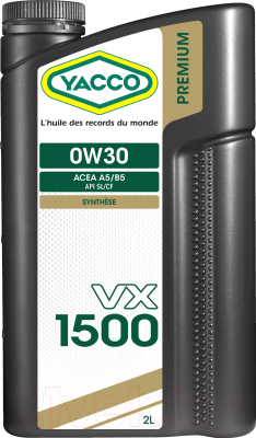 Моторное масло Yacco VX 1500 0W30 (2л)
