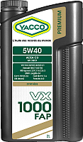 Моторное масло Yacco VX 1000 FAP 5W40 (2л) - 