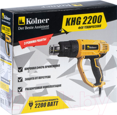 Строительный фен Kolner KHG 2200