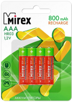 Комплект аккумуляторов Mirex HR03 / HR03-08-E4 (4шт) - 