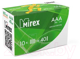 Комплект аккумуляторов Mirex HR03 / HR03-08-E4 (4шт)