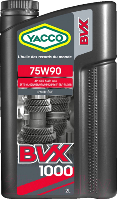 Трансмиссионное масло Yacco BVX 1000 75W90 (2л)