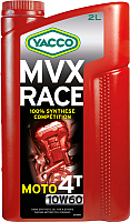 Моторное масло Yacco MVX Race 4T 10W60 (2л) - 