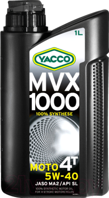Моторное масло Yacco MVX 1000 4T 5W40 (1л)
