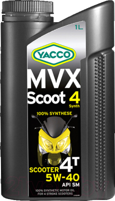 Моторное масло Yacco MVX Scoot 4 5W40 (1л)
