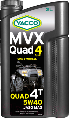 Моторное масло Yacco MVX Quad 5W40 (2л)