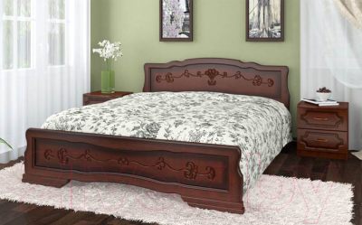 Двуспальная кровать Bravo Мебель Карина 6 тахта 180x200 (орех)