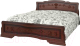 Двуспальная кровать Bravo Мебель Карина 6 тахта 180x200 (орех) - 