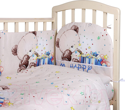 Комплект постельный для малышей Alis Счастливчик NEW 4 Мальчик (бязь)