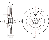 Тормозной диск Brembo 08A82637 - 