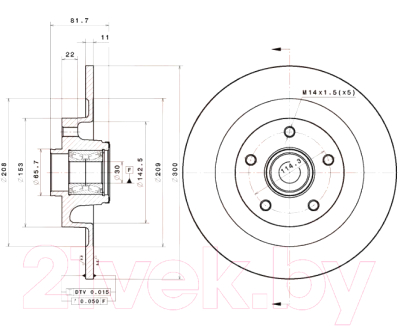 Тормозной диск Brembo 08A82637