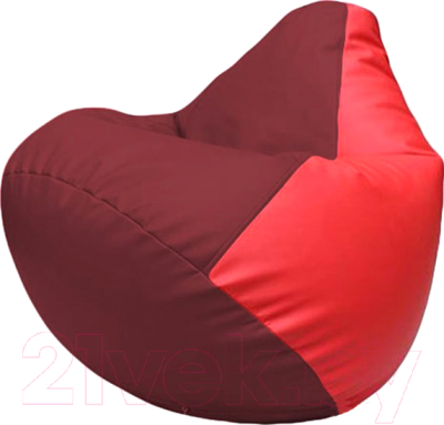 Бескаркасное кресло Flagman Груша Макси Г2.3-2109 (бордовый/красный)