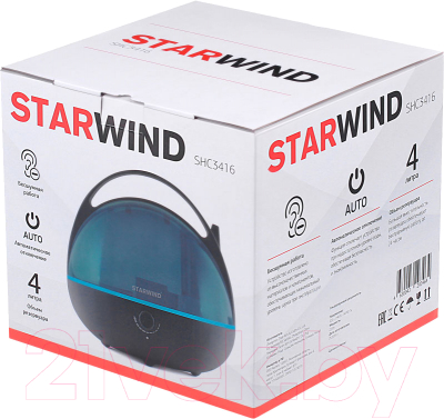 Ультразвуковой увлажнитель воздуха StarWind SHC3416 (коричневый/синий)