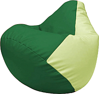 Бескаркасное кресло Flagman Груша Макси Г2.3-0104 (зелёный/светло-салатовый) - 