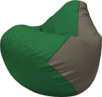 Бескаркасное кресло Flagman Груша Макси Г2.3-0117 (зелёный/серый) - 