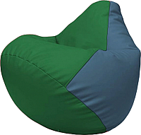 Бескаркасное кресло Flagman Груша Макси Г2.3-0103 (зелёный/синий) - 