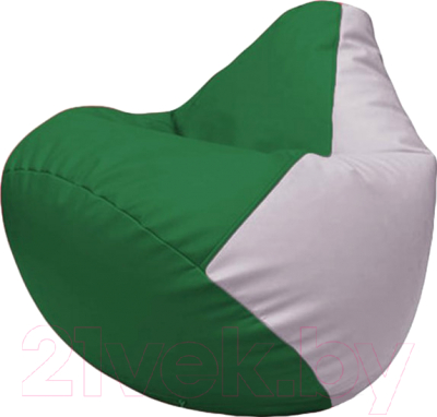 Бескаркасное кресло Flagman Груша Макси Г2.3-0125 (зелёный/сиреневый)
