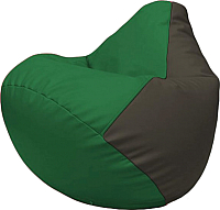 Бескаркасное кресло Flagman Груша Макси Г2.3-0116 (зелёный/чёрный) - 