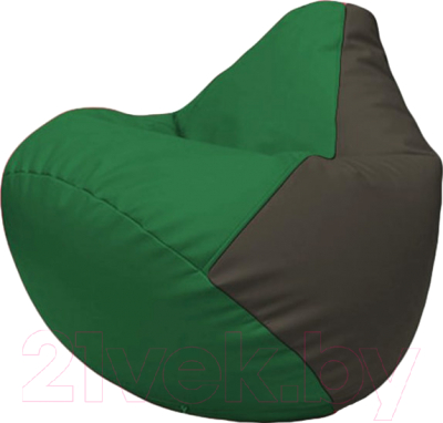 Бескаркасное кресло Flagman Груша Макси Г2.3-0116 (зелёный/чёрный)