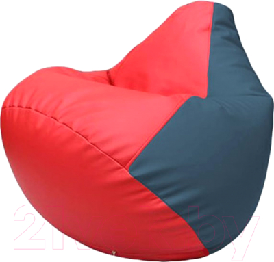 Бескаркасное кресло Flagman Груша Макси Г2.3-0903 (красный/синий)