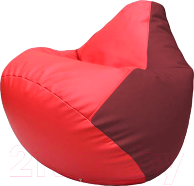 Бескаркасное кресло Flagman Груша Макси Г2.3-0921 (красный/бордовый)