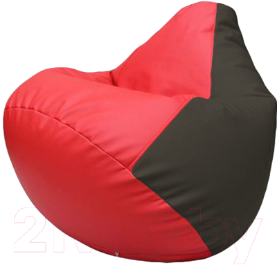 Бескаркасное кресло Flagman Груша Макси Г2.3-0916 (красный/черный)
