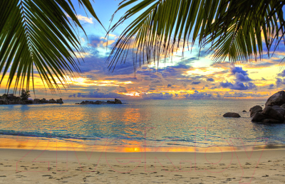 Фотообои листовые Vimala Пляж на закате (260x400, холст)