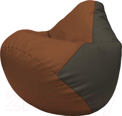 Бескаркасное кресло Flagman Груша Макси Г2.3-0716 (коричневый/чёрный)