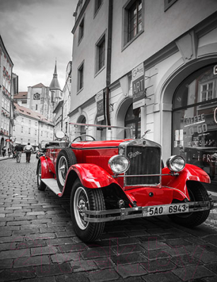Фотообои листовые Vimala Автомобиль в Праге (260x200)