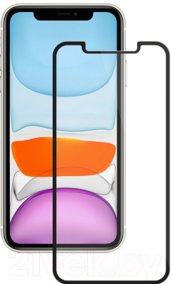 Защитное стекло для телефона Deppa 2.5D Full Glue для iPhone 11 / 62589 (черный)