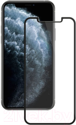 Защитное стекло для телефона Deppa 3D Full Glue для iPhone 11 Pro Max / 62587 (черный)