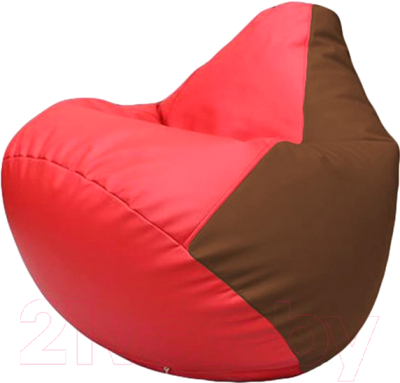 Бескаркасное кресло Flagman Груша Макси Г2.3-0907 (красный/коричневый)