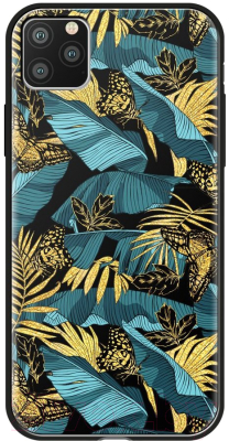 Чехол-накладка Deppa Glass Case для iPhone 11 Pro Max / 87268 (джунгли)