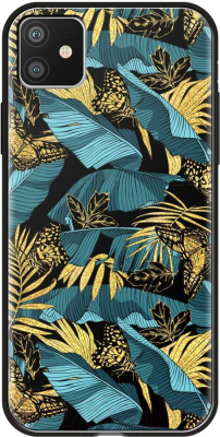 Чехол-накладка Deppa Glass Case для iPhone 11 / 87261 (джунгли)