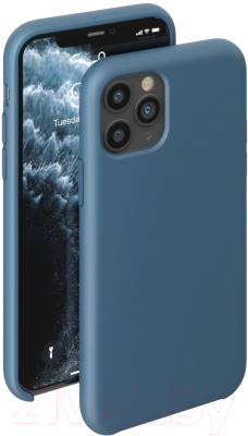 Чехол-накладка Deppa Liquid Silicone Case для iPhone 11 Pro / 87294 (синий)