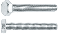 Болт Starfix Шестигранный М8х200 DIN 933 прочность 5.8 / SM-15633-20 (20кг, оцинкованный) - 